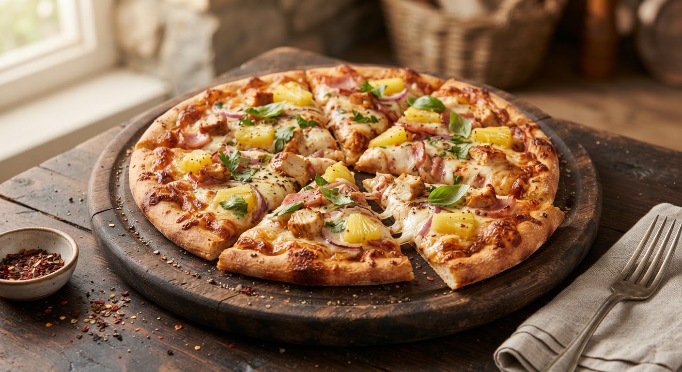 Medium Hawaiian Chicken Pizza